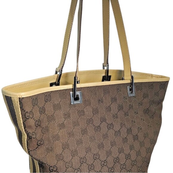 Gucci Monogram Brown, Black and Tan Tote Bag - Picture 2 of 14